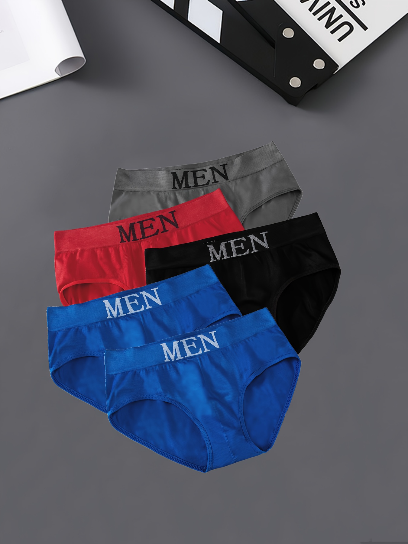 Men's Casual Plain Color Underwear Seamless Breathable Soft - Temu