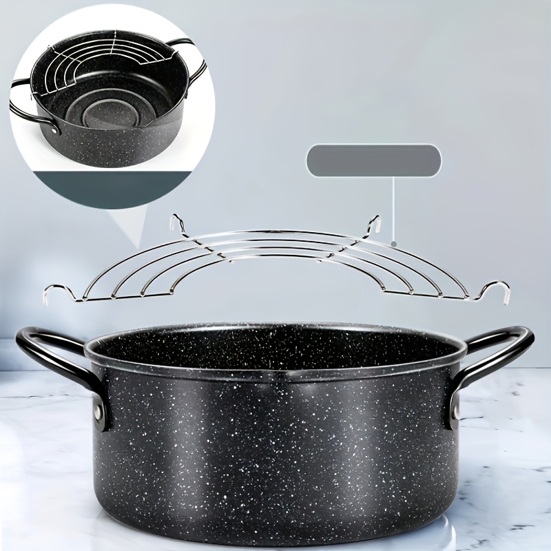 Japanese Tempura Frying Pan Non stick Pan Fuel saving - Temu