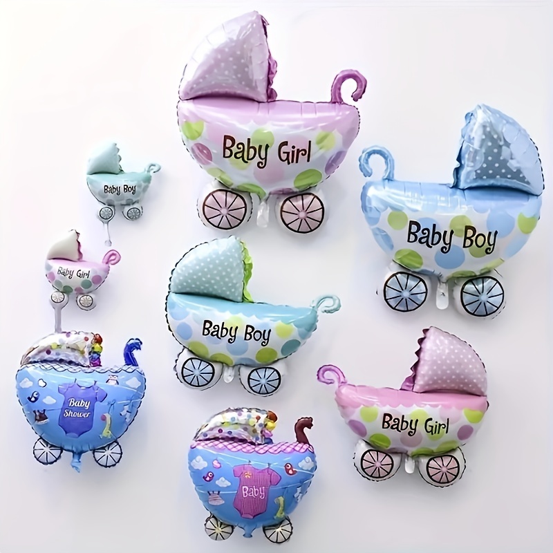  Decoraciones de baby shower para niña: globos de bebé niña de  10 pulgadas, 129 decoraciones de fiesta rosadas son perfectas para tu baby  shower : Hogar y Cocina