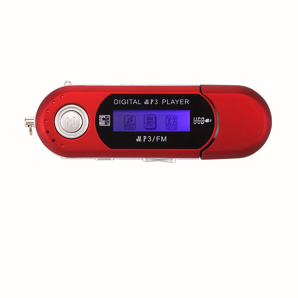 Portable Mp3 Player USB Digital MP3 Music Player LCD Screen Support 32GB TF  Card & FM Radio 