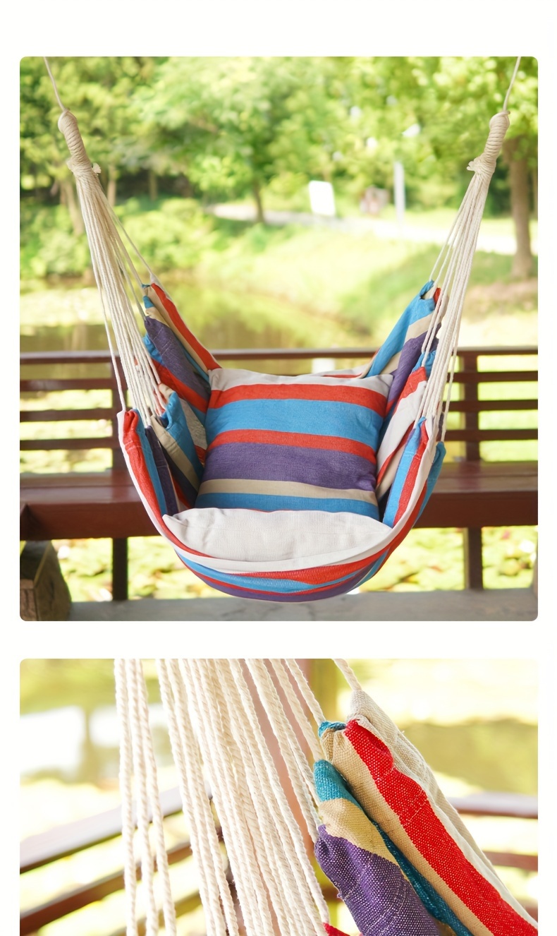 Fabric hanging outlet chair