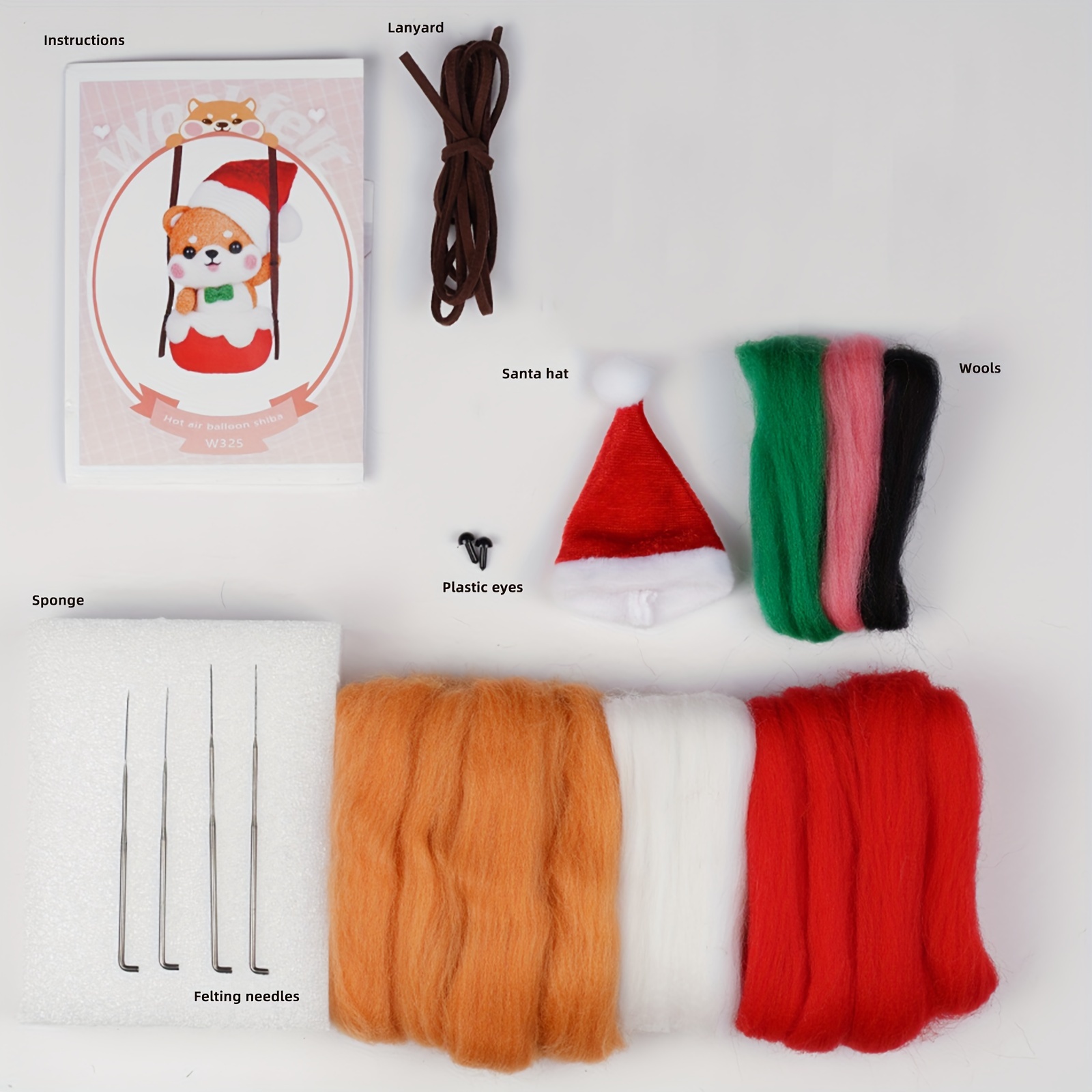 Wool Needle Felting Kit For Beginner Starers Needle Felting - Temu