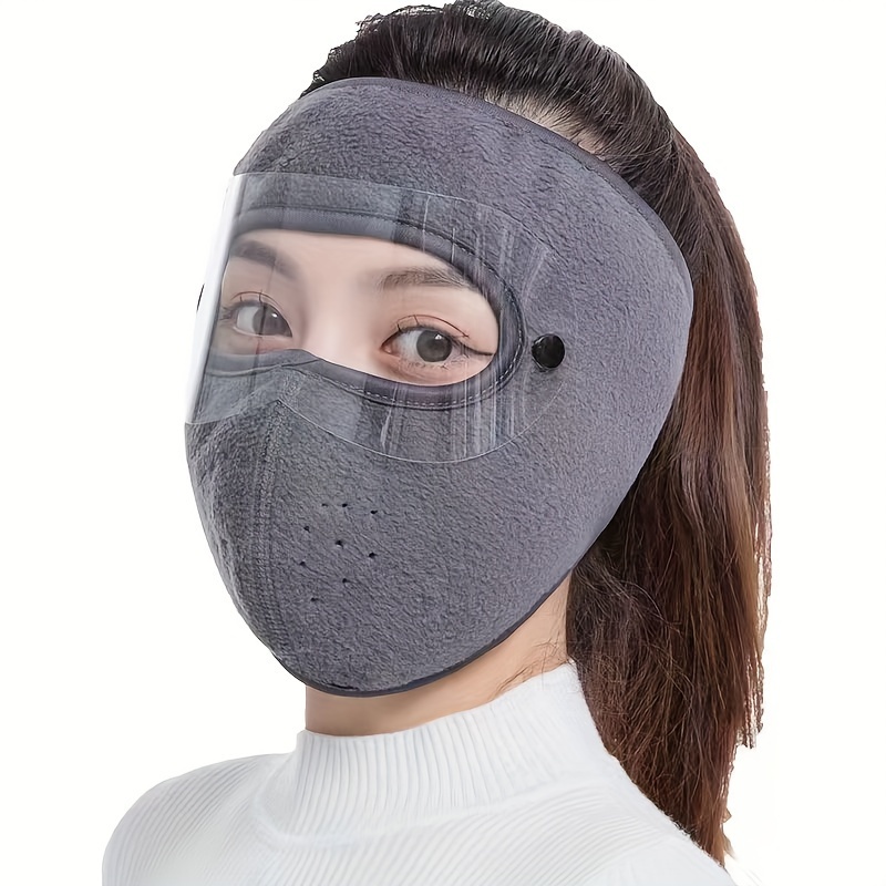 Winter Balaclava Face Mask Solid Fleece Warm Ski Mask Cold - Temu