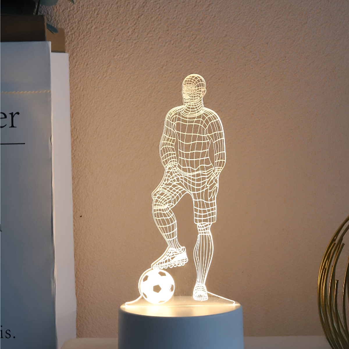 Football Table Lamp with USB