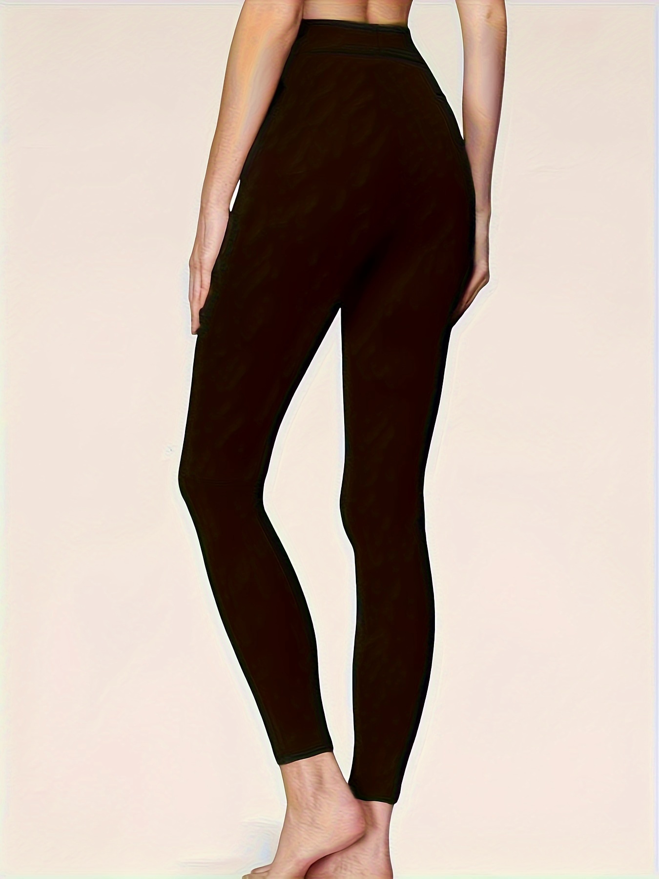 SHEIN Tall Solid Velvet Leggings