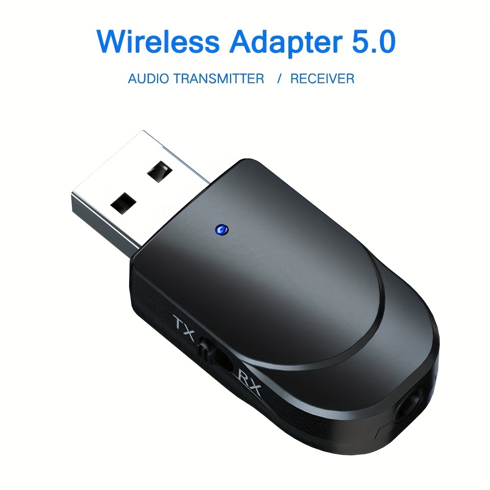 RéCepteur USB Bluetooth Transmetteur Bluetooth 5.3 Adaptateur RéCepteur  Audio pour Ordinateur TV Audio Adaptateur de Voiture