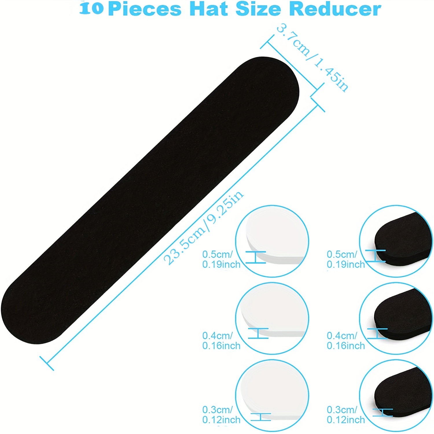 Golf Hat Sweat Liner, Hat Size Reducer Liner, Hat Size Tape Absorbent Sweat  Hat Sweatband Liner, Reducing Disposable Tape Hat Sweatband - Temu Italy