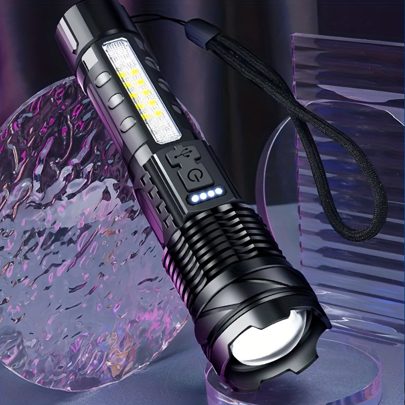 Torche Laser blanche 9900LM lampe de poche plus puissante au monde Zoom  lampes de poche LED haute puissance lanternes tactiques XHP360  rechargeables - AliExpress