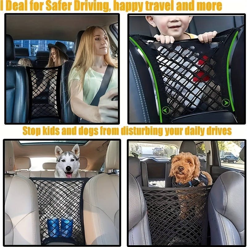 Hunde-Auto-Barriere-Hundenetz Für  Auto-Hunde-Barriere-Haustier-Autositz-Aufbewahrungsnetz