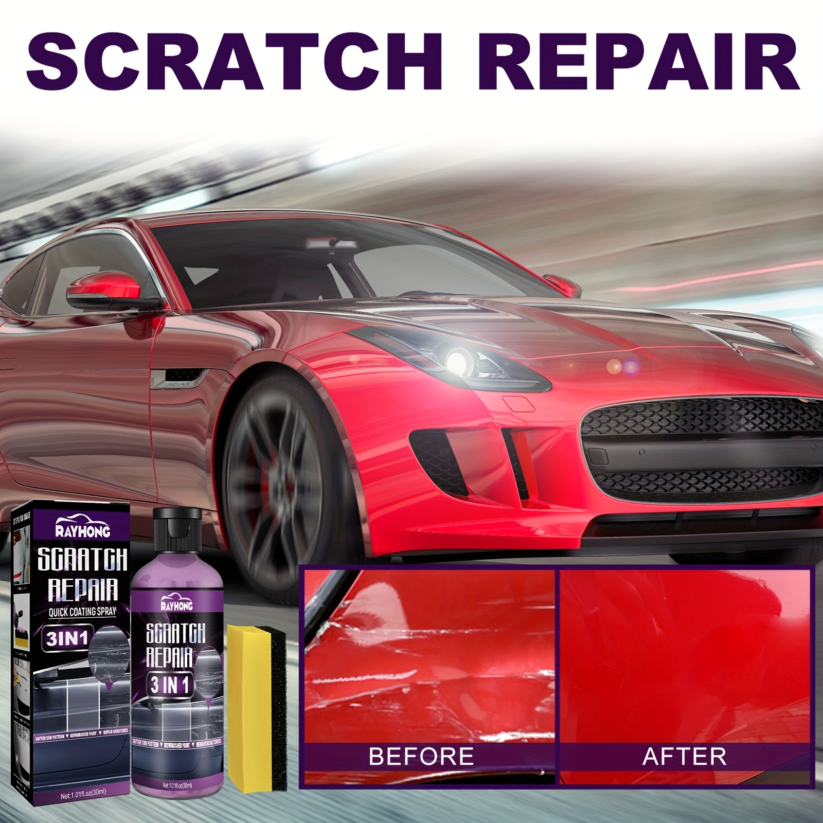 Car Scratch Repair Wax Polishing Set Scratch Repair - Temu