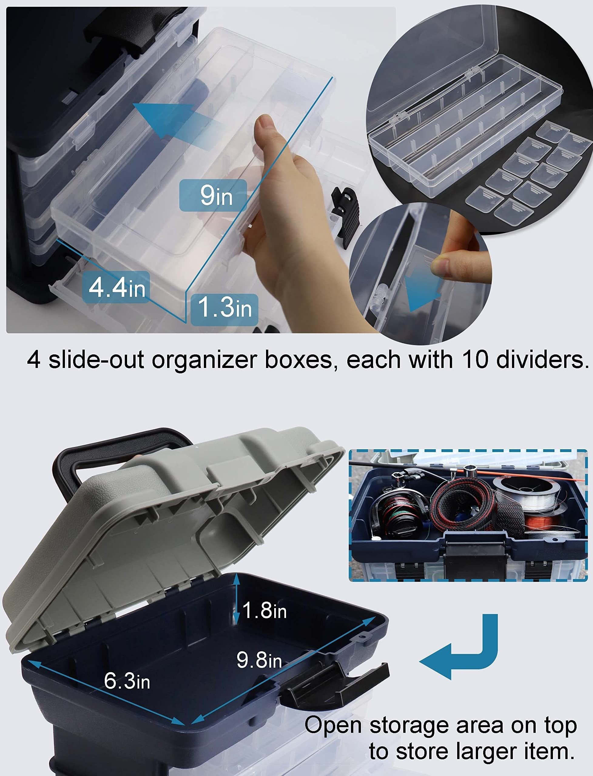 Multifunctional Fishing Tackle Organized Box Portable Multi - Temu Canada
