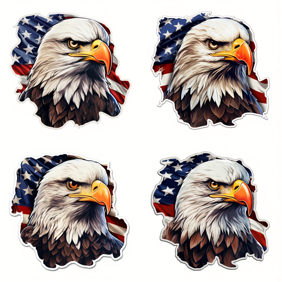 1 Creative Eagle Pattern Car Stickers Scratch Blocking Temu Australia