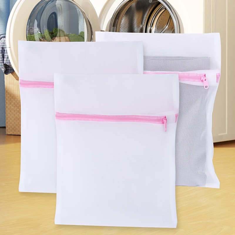 2 bolsas tipo red de lavanderia para lavar ropa delicada