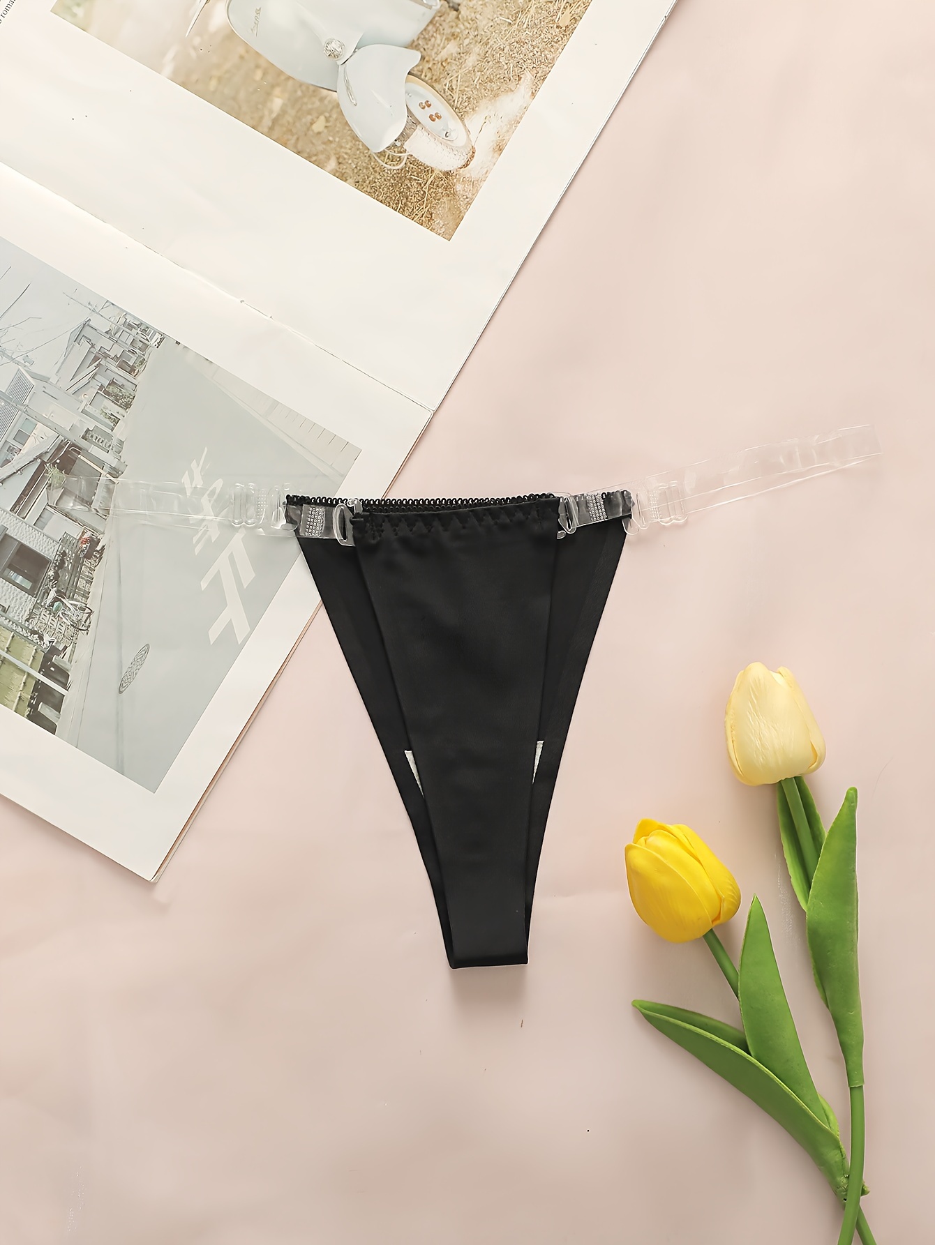 Generic Seamless Women's Panties Cozy Lingerie Hot Sale Solid Underwear  Sports Breathable Briefs Silk Satin Underpants Girls Panty(#Set 27)