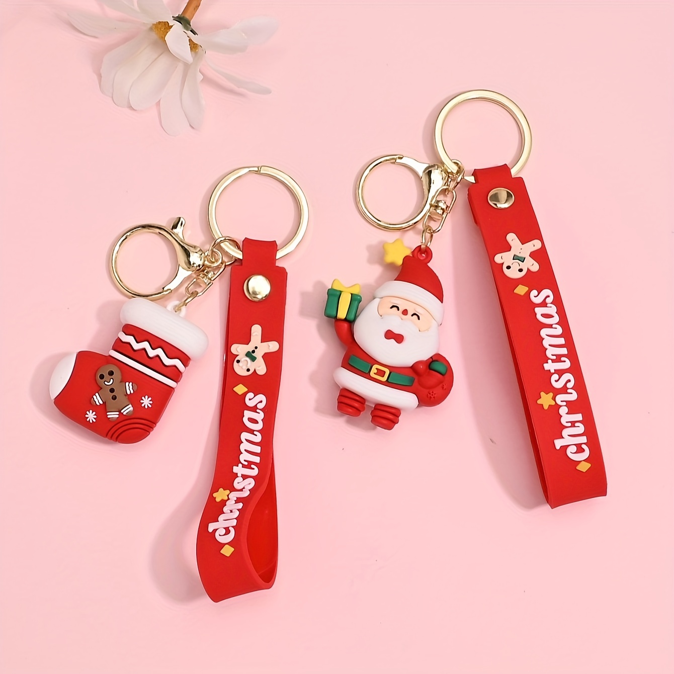 Alloy Christmas Oil Drop Pendant, Jewelry Accessories, Santa Claus Socks  Gloves Pendant Key Chain, Mobile Phone Bag Accessories, Christmas Gift -  Temu