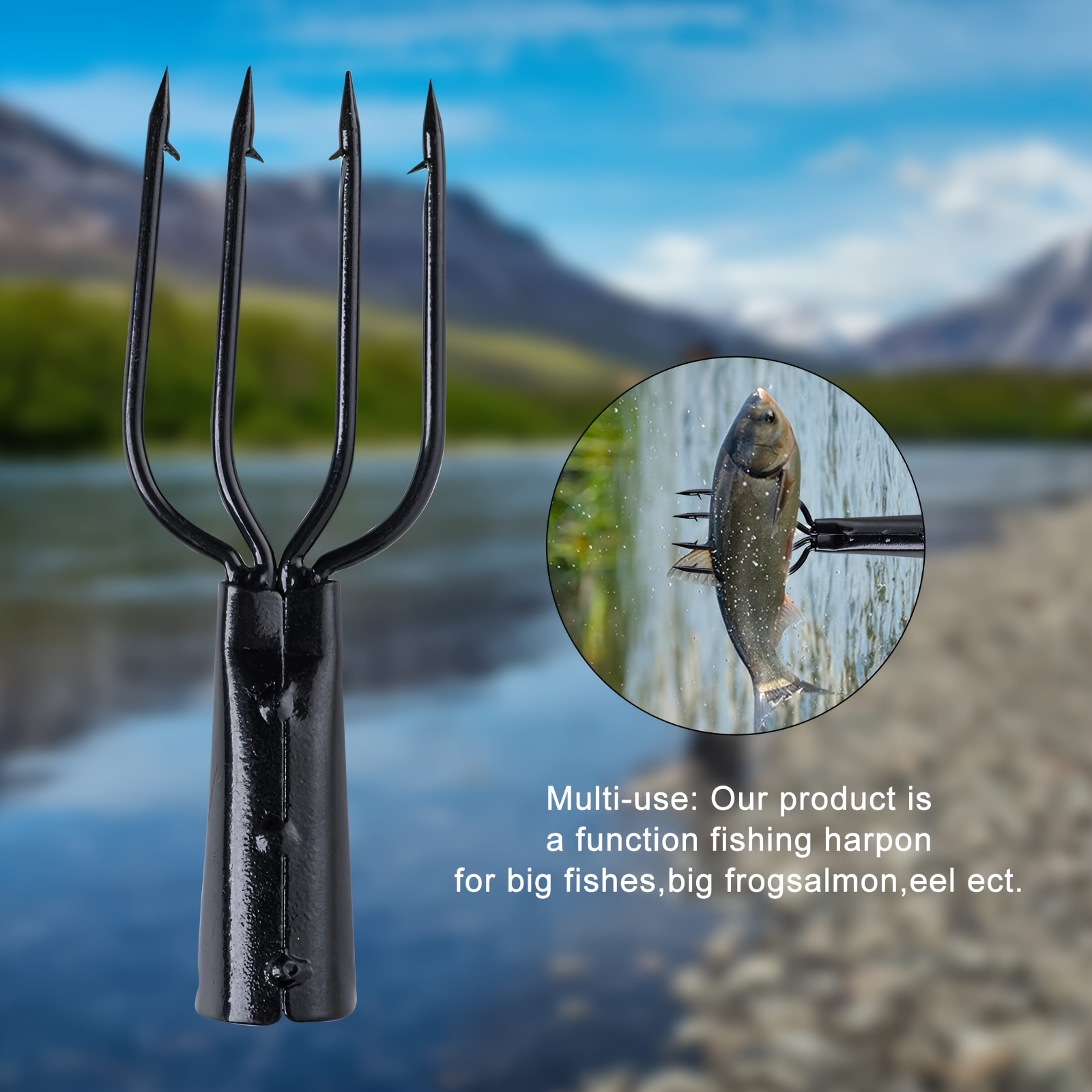 Fish Spear: Barbed Stainless Steel Fishing - Temu Canada