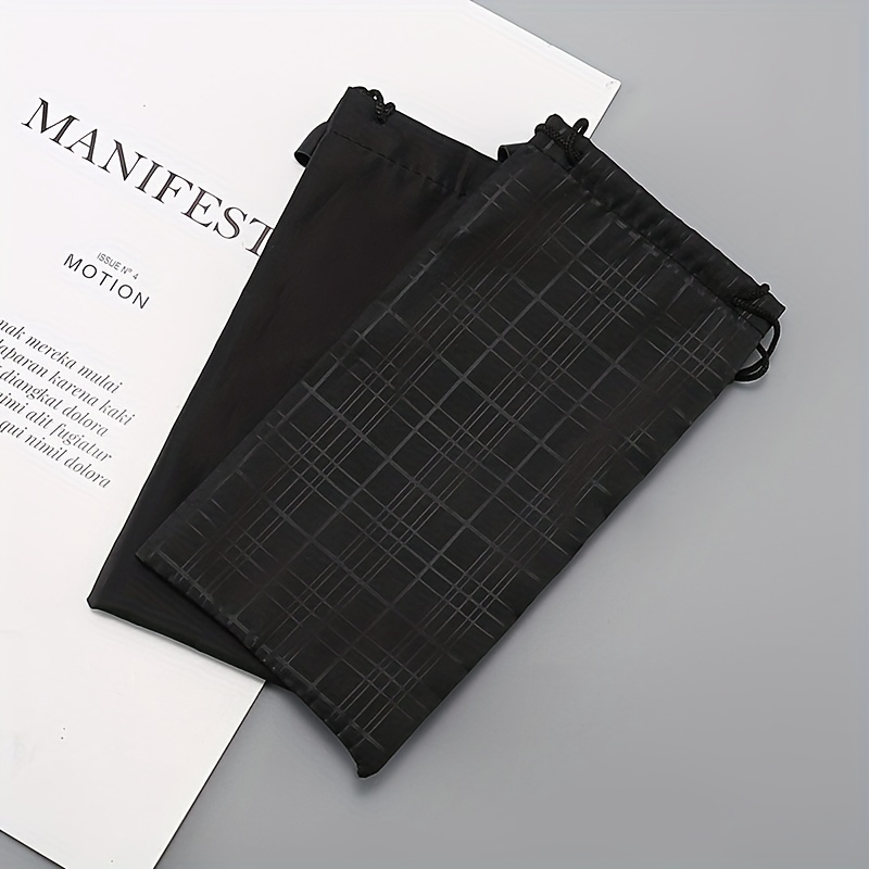 1pc Glasses Bag Protective Sleeve Bag Mirror Cloth Sunglasses Bag For Men