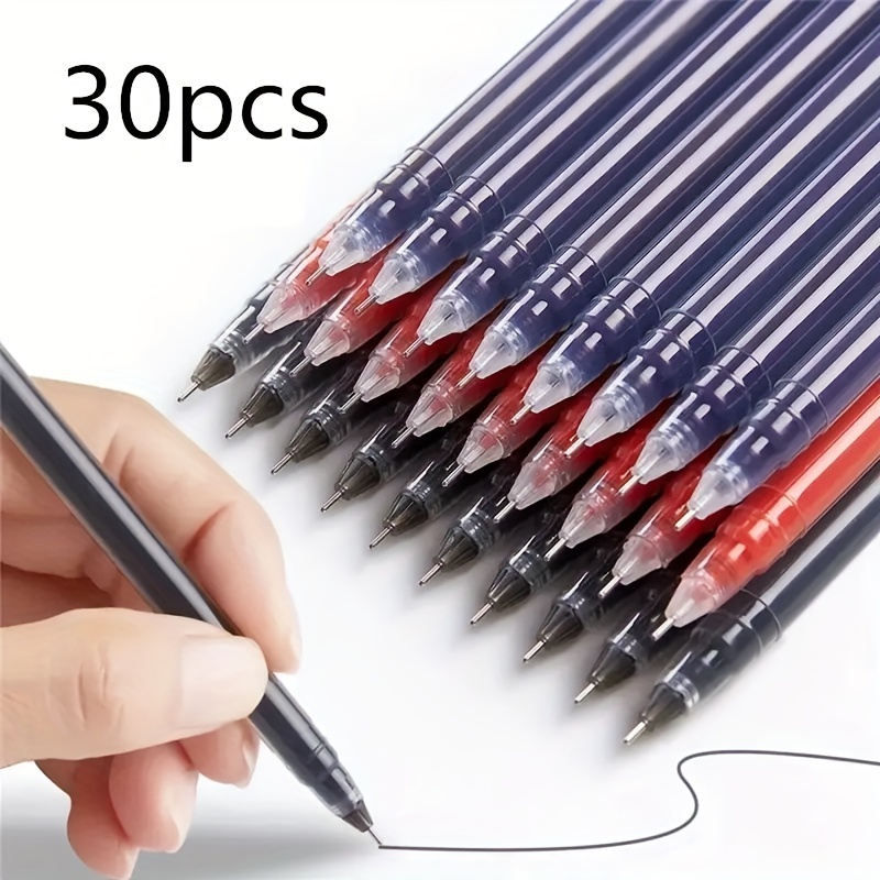 Tube　Blue　Capacity　Quick-drying　Full　Big　Colors　Each　Gel　Large　Carbon　Temu　Mixed　Pen,　United　Power　Water　Kingdom　Writing　Red　Pen　Needle　Pen　Black