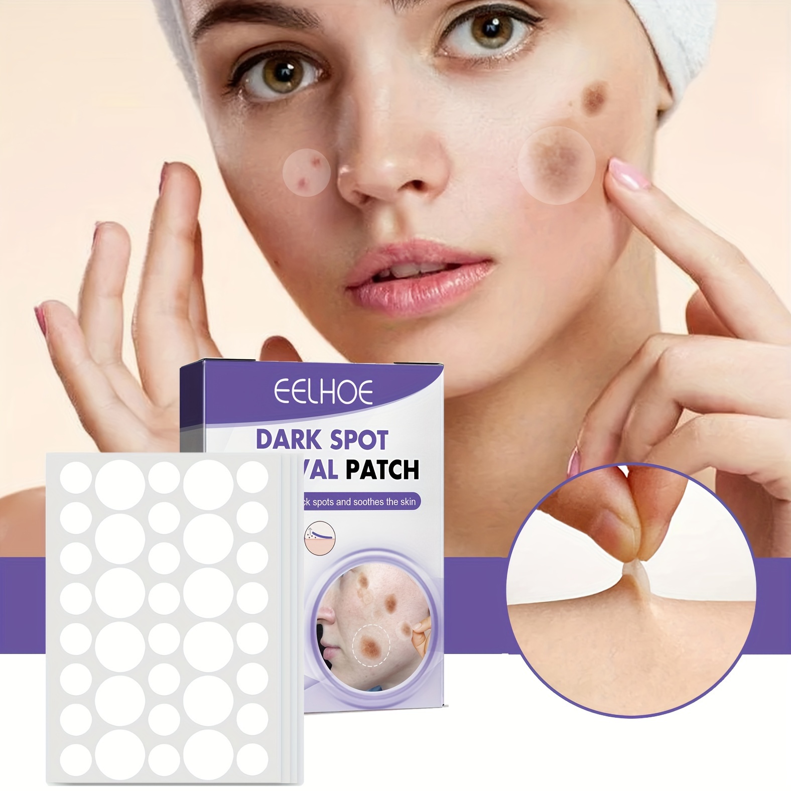 

144pcs Dark Spot Covering Patch, Covering Dark Spot, Invisible Sticker For Makeup