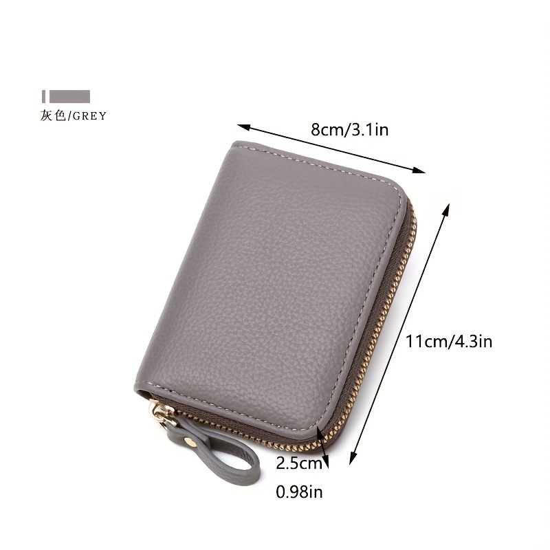 Men's RFID Blocking Card Bag Zipper Holder