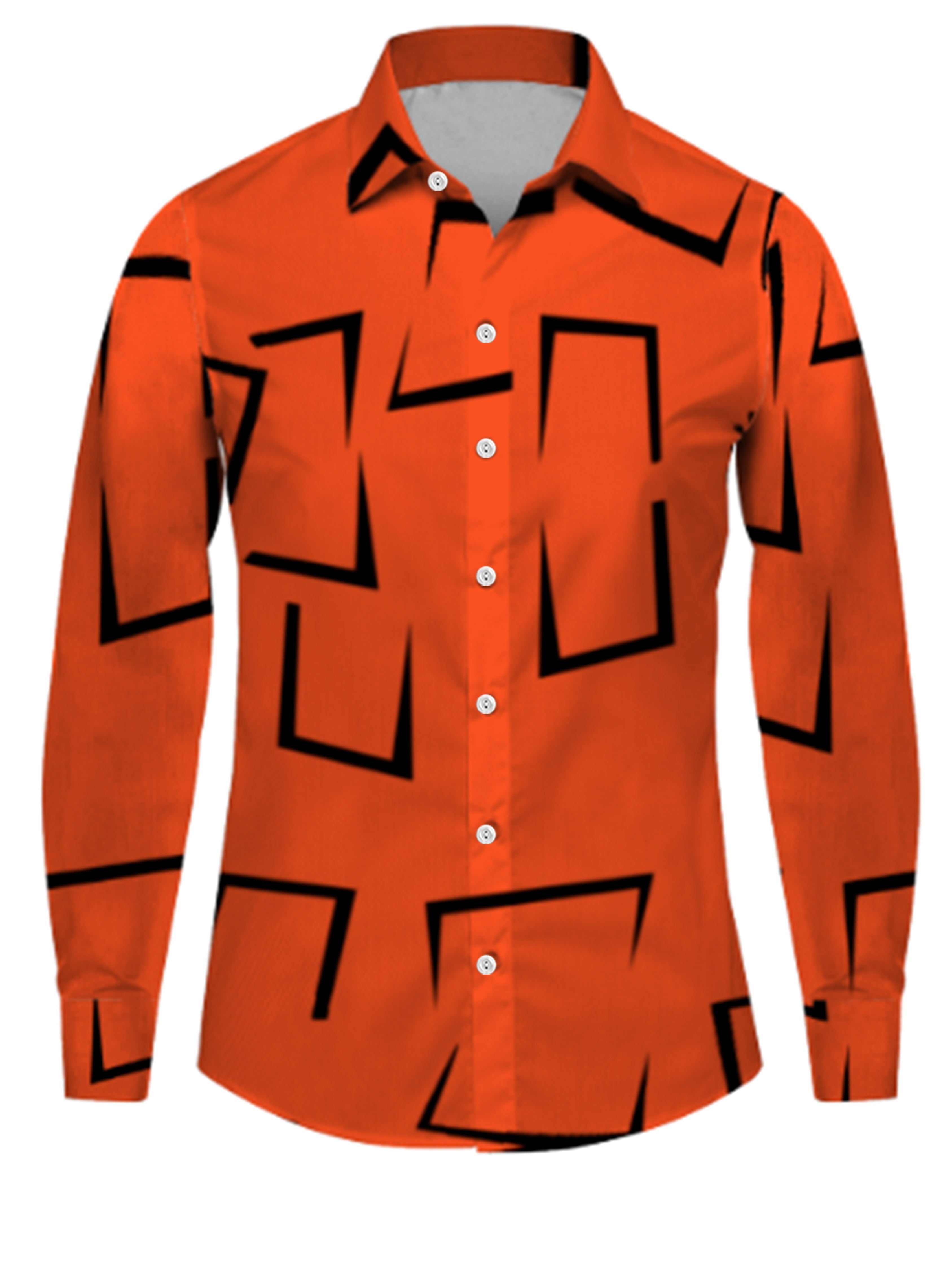 Black and orange mens hot sale shirt