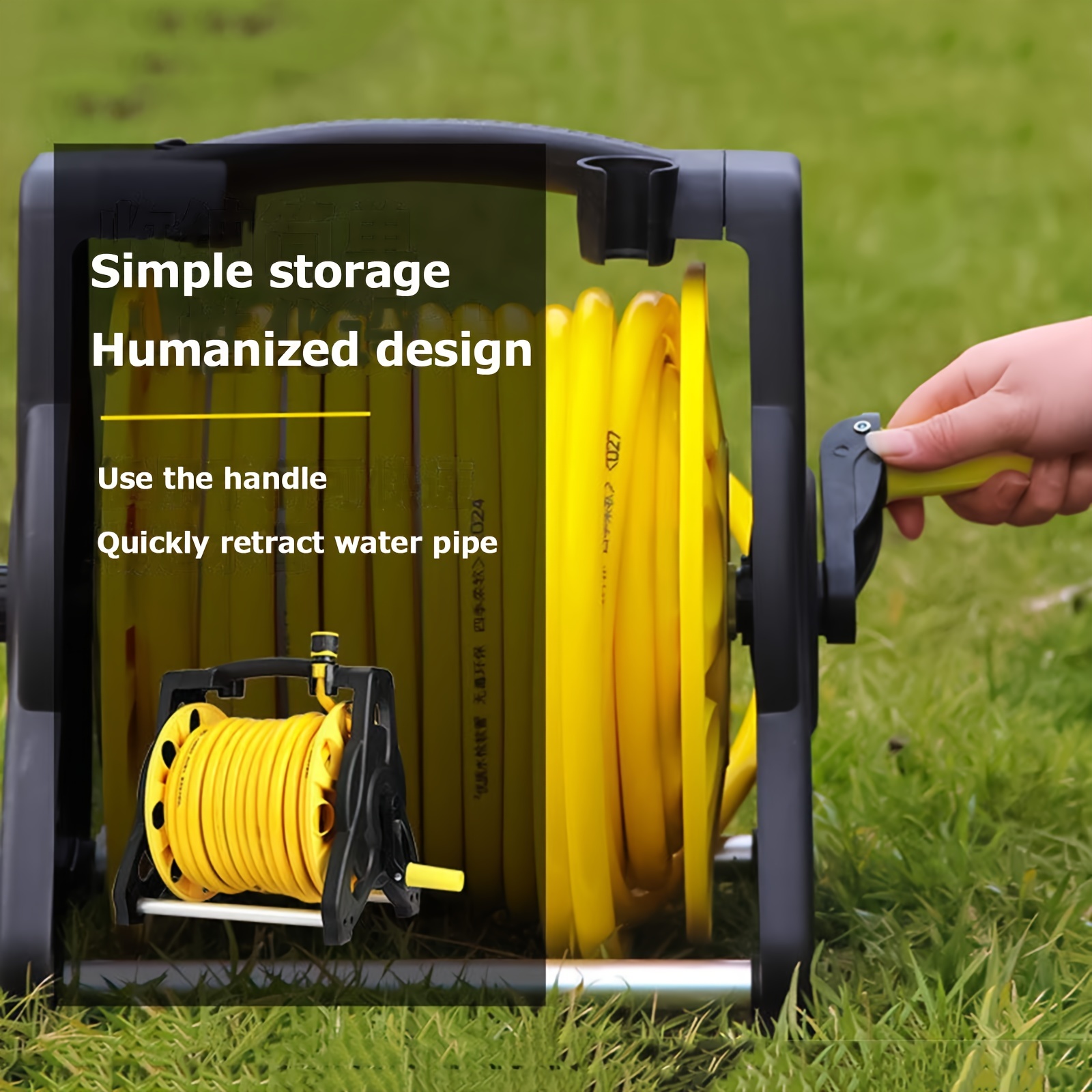 Garden Hose Holder Storage With Water Hose pp Material - Temu Canada