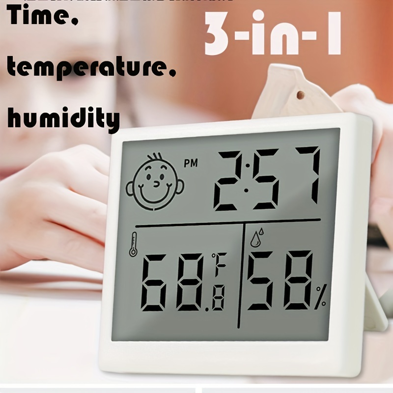 Vaikby Mini Digital Thermometer Hygrometer Innen 2 Stück, Raumthermometer  Zimmer