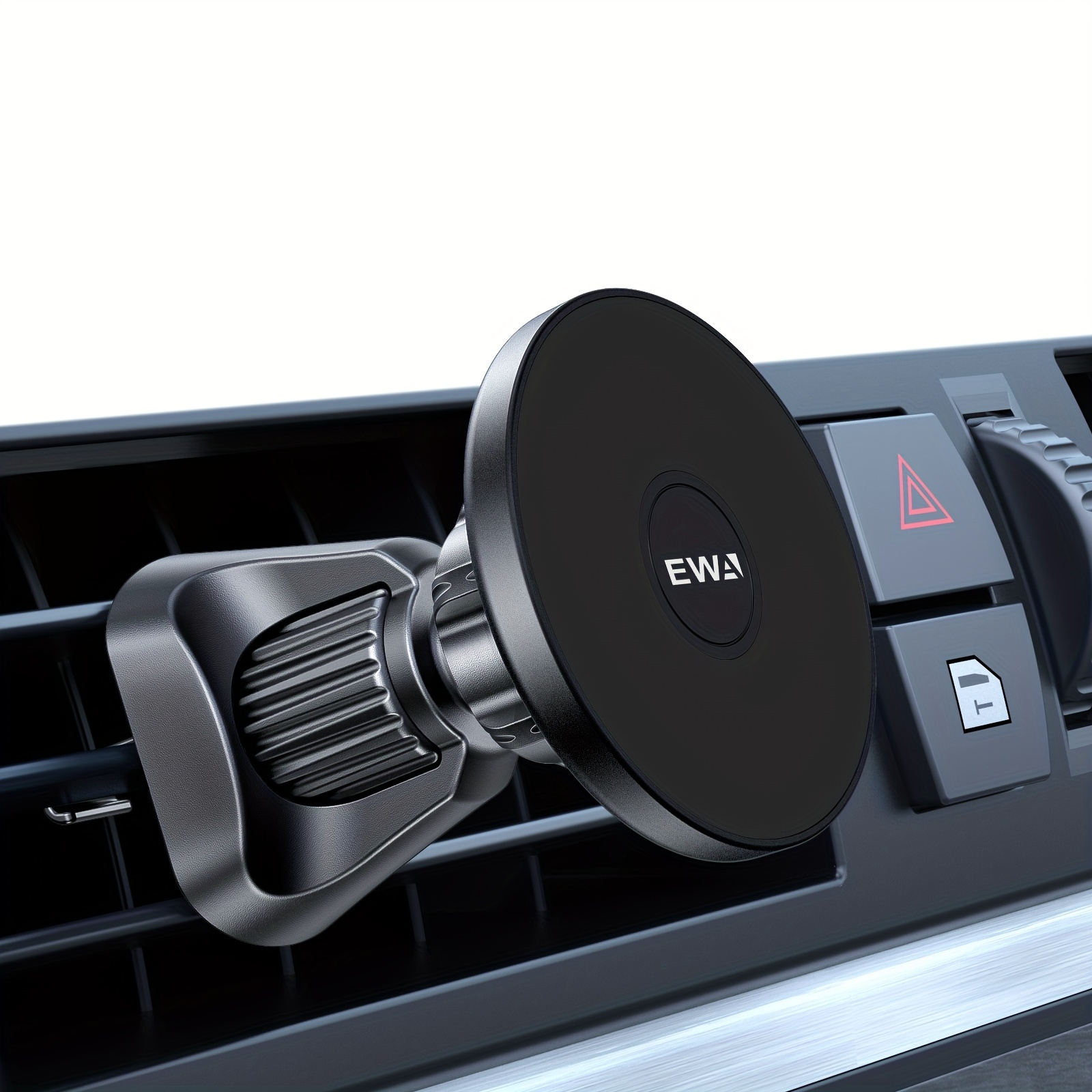 Cargador de coche MagSafe, cargador inalámbrico magnético de 15 W de carga  rápida para automóvil, ventilación de aire, salpicadero, parabrisas de