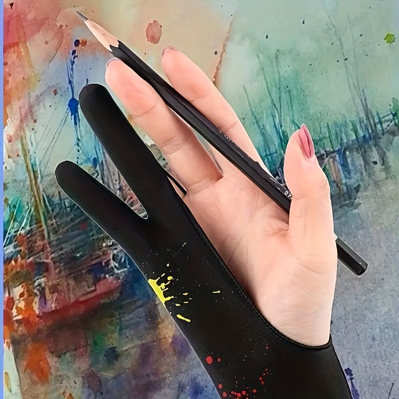 Tablet Drawing Glove Two-Finger Free Size Drawing Glove Artist for
