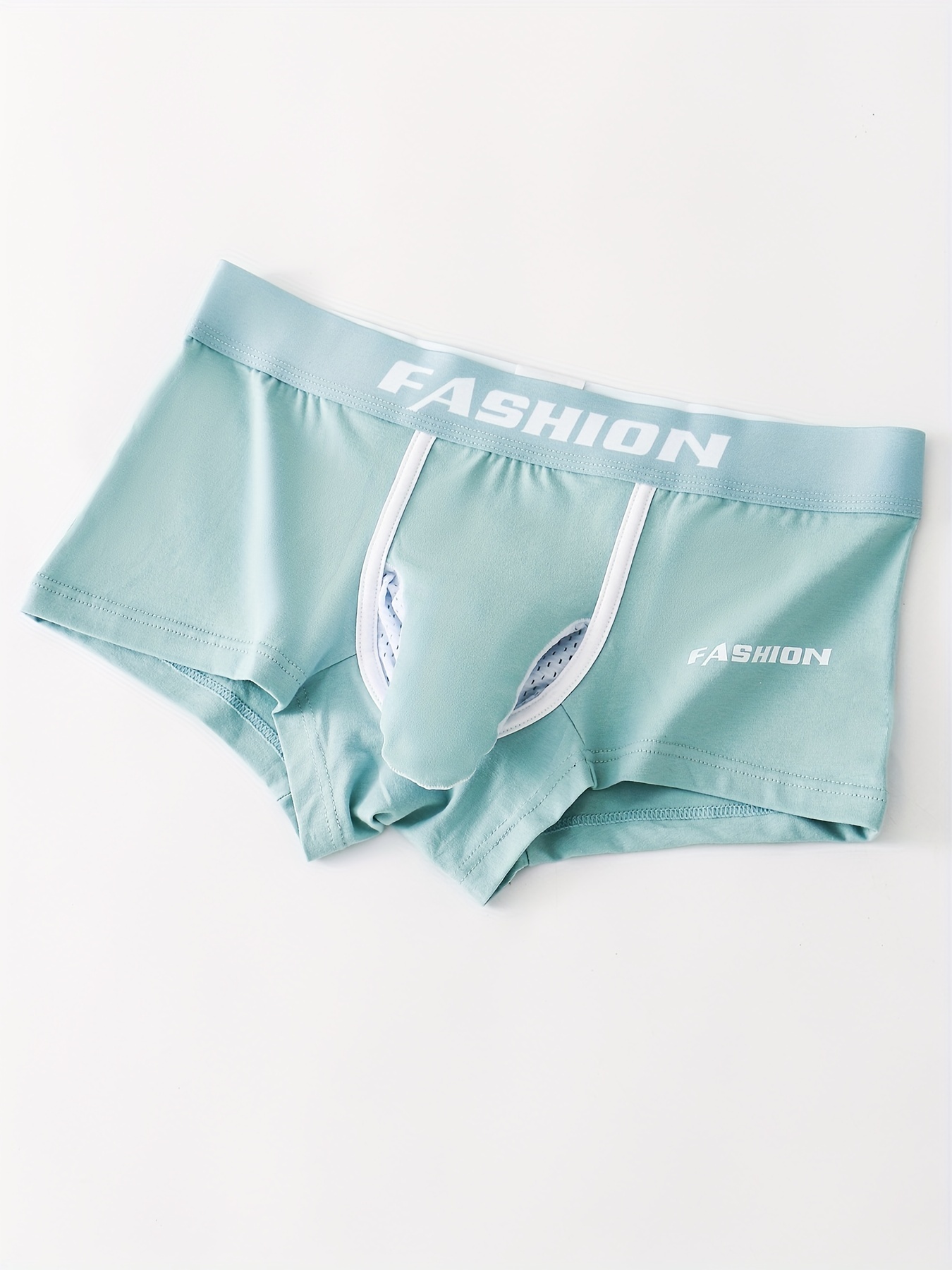 Men's' Fashion Boxershorts Breathable Solid Color Comfortable Elephant  Underwear Ice Silk Low-rise Boxer Panties Briefs Lingerie