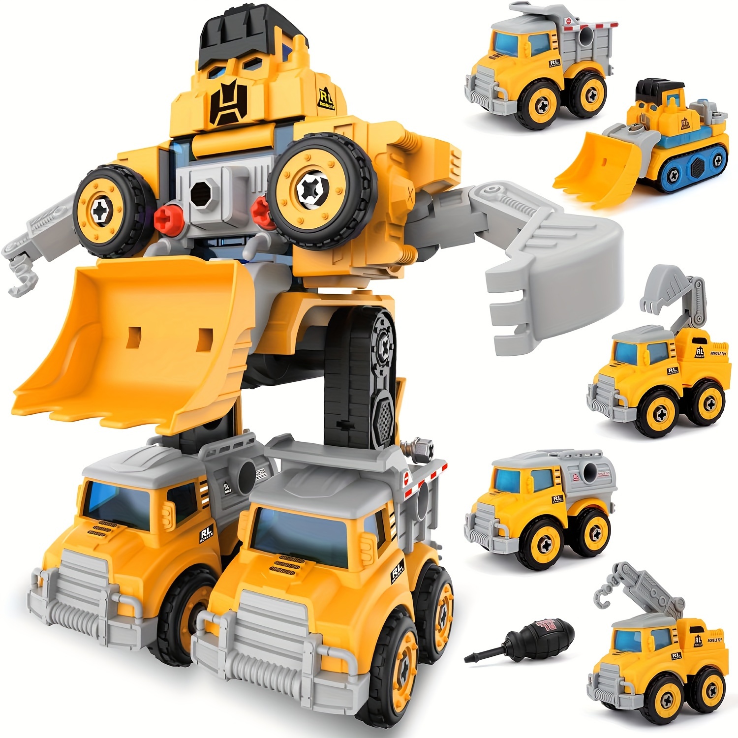 TEMI Robot de juguete magnético para niños de 3 a 5 años – Bloques de  monstruos apilables juguetes transformables con caja de almacenamiento,  juego