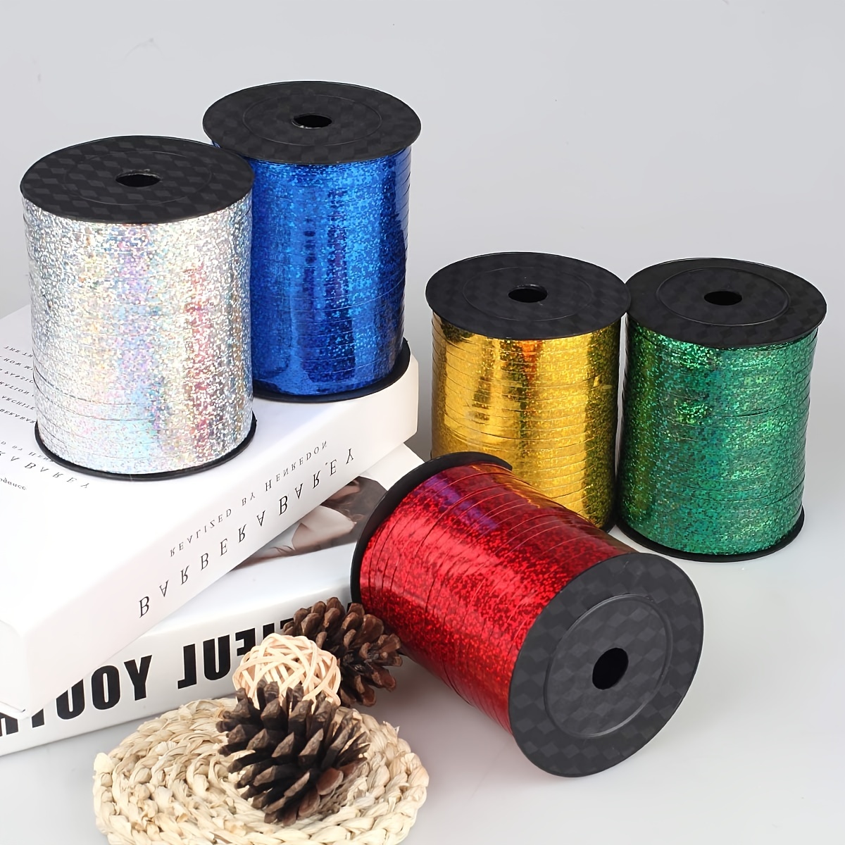 Metallic Glitter Thread 8 Pack 1mm Shiny Decorative Embroidery Sewing Craft  DIY 