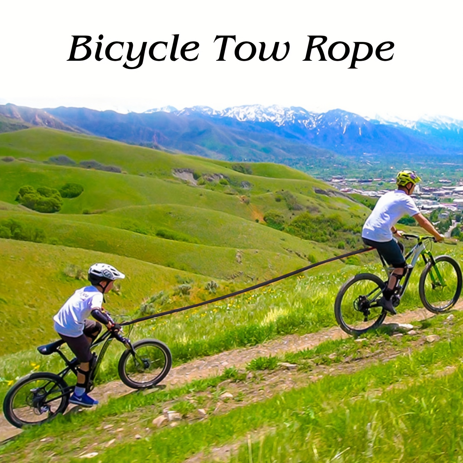 Bicycle Traction Rope Mountain MTB Bike Parent-Child Nylon Stretch