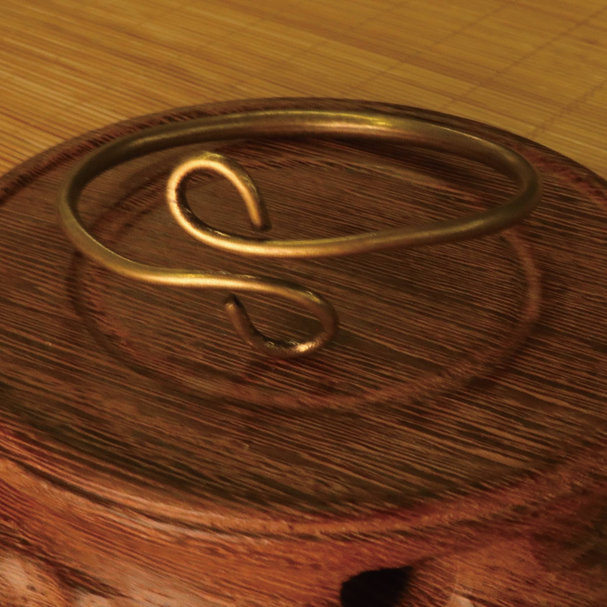 1pc Vintage Copper Adjustable Bracelet, Suitable For Daily And Formal Occasion, Valentine's Day Gift For Men And Women