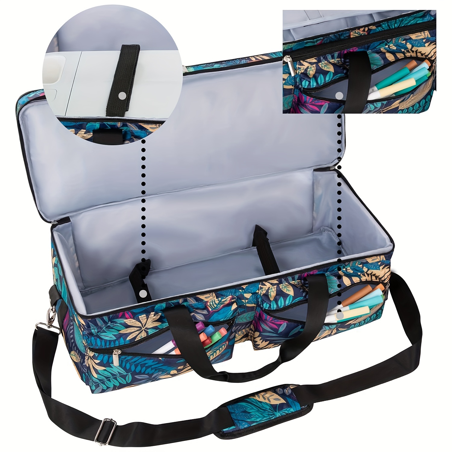 Carrying Case for Cricut Explore Air 1 2 3, Double-Layer Bag