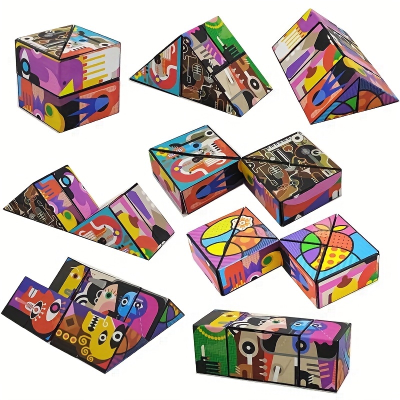 3D Changeable Magic Cube Anti Stress Fidget Toy Gift