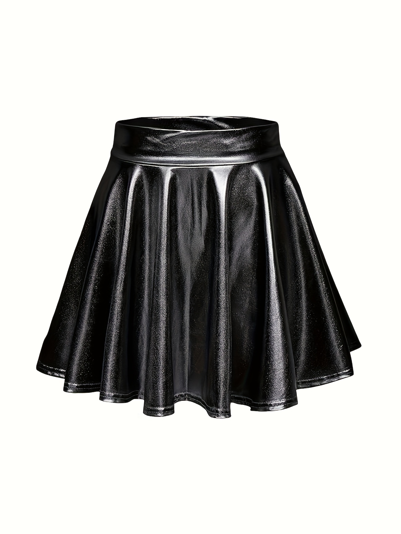 Plus High Waist Mini Flare Skirt