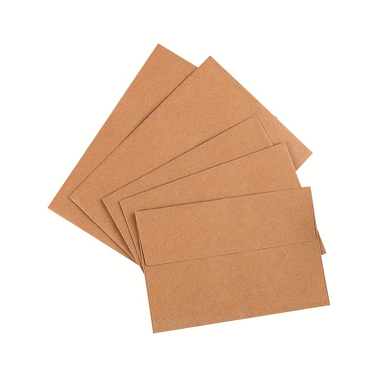 Paquete de 50 sobres de papel kraft marrón, sobres de 5 x 7 para  invitaciones, sobres de invitación A7 para personalizar tarjetas de regalo,  bodas