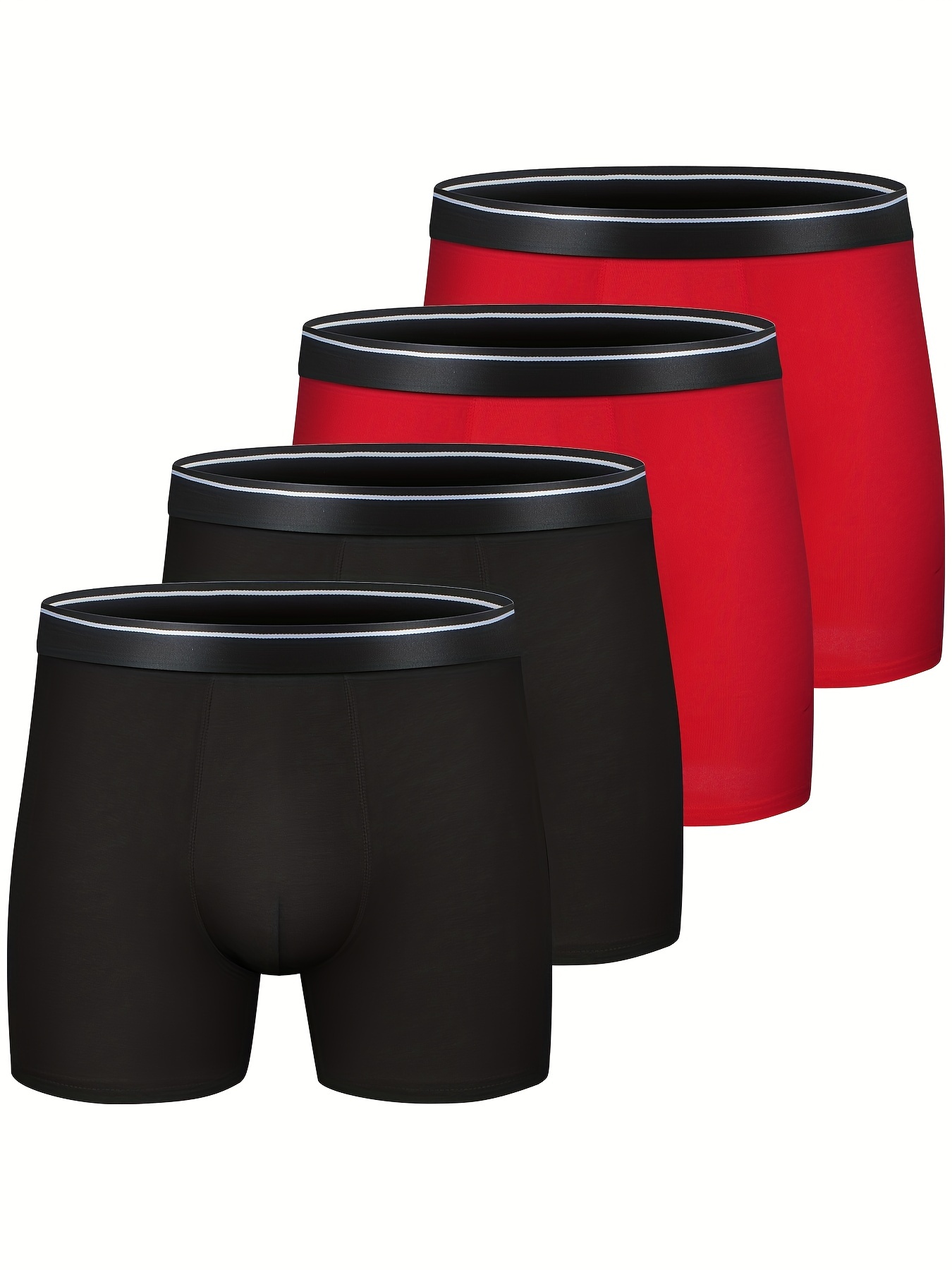 INNERSY Underpants Mens Briefs Sports Pants Underwear Multipack Mini  Hipster Slips Packs of 4 (S, 2 Black/Dark Red/Navy) : : Fashion