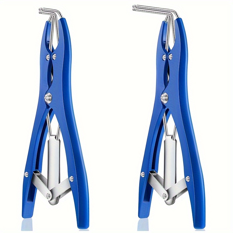 PAULOZYN Balloon Expander Tool Pliers Opener with 200PCS Rubber Rings (Blue)