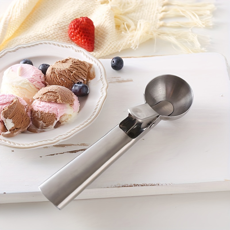 Stainless Steel Cookie Ice Cream Scoop Set Large Melon Tablespoon