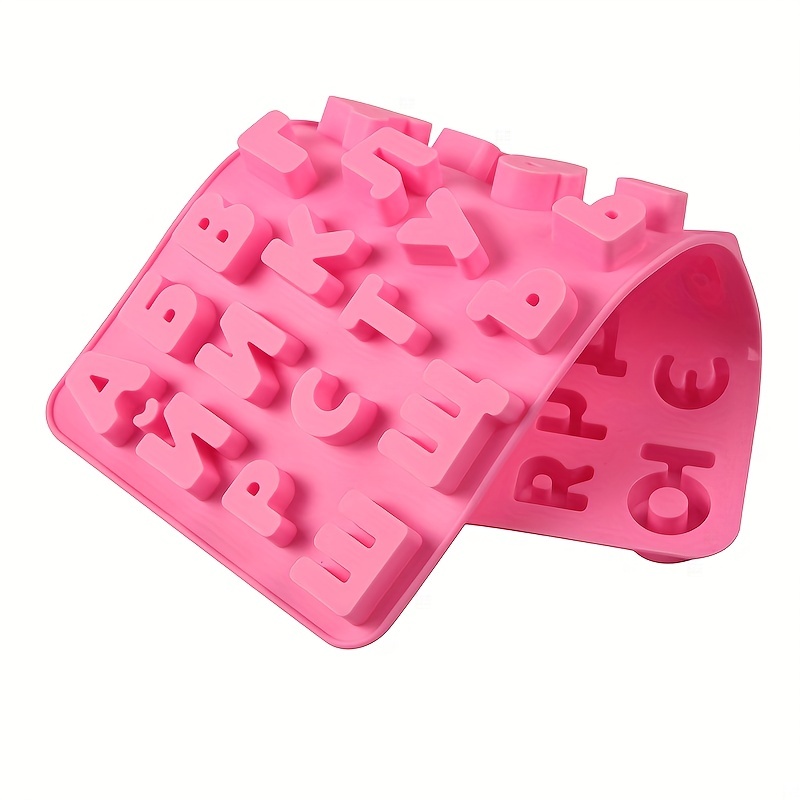 3D Russian Alphabet Silicone Mold Letters Chocolate Molds Cake