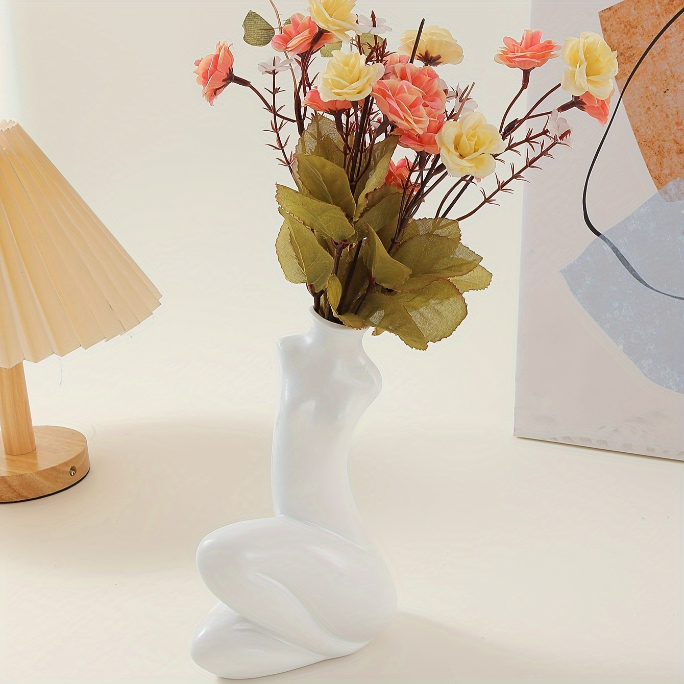 Elegant Shapely Lady Body Shape Dried Flower Vase Outdoor - Temu Canada