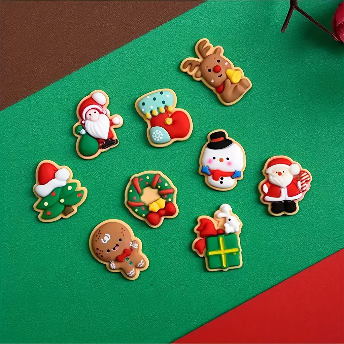 Christmas Craft Resin Accessories Resin Flat Back Miniature - Temu