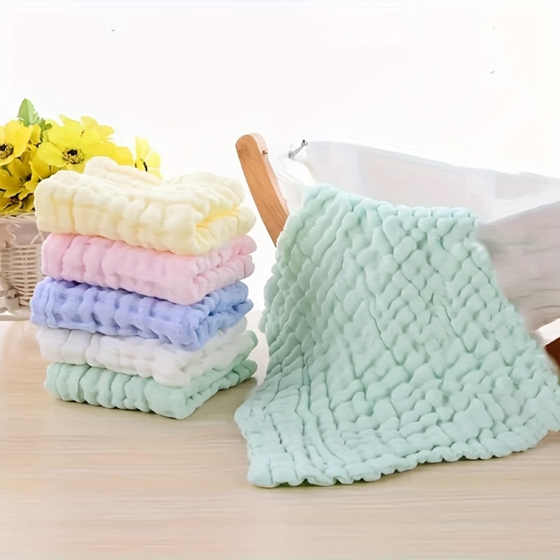 5 pezzi asciugamani quadrati in cotone per bambini panno di