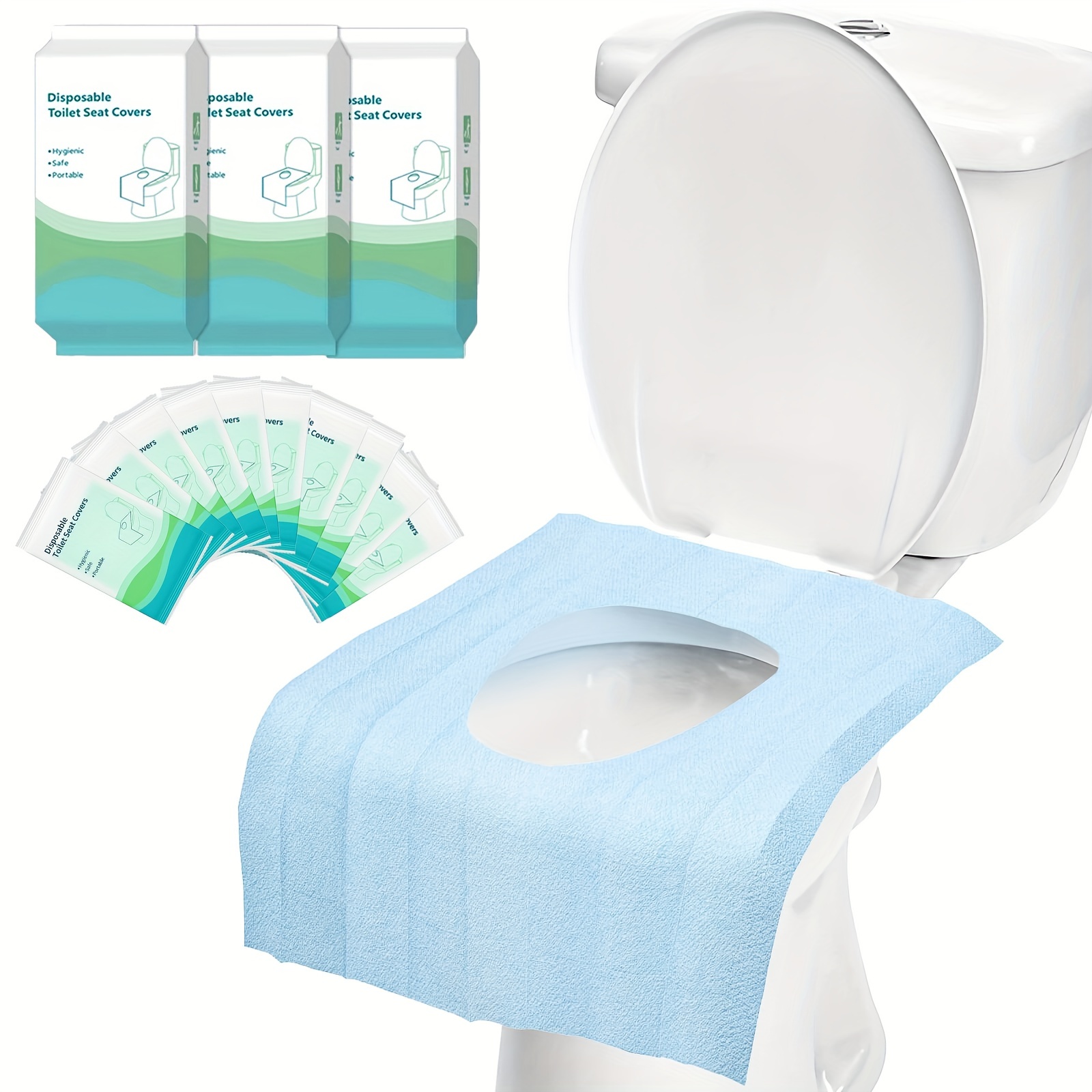 Disposable Paper Toilet Seat Covers Camping Loo Wc Bacteria-proof