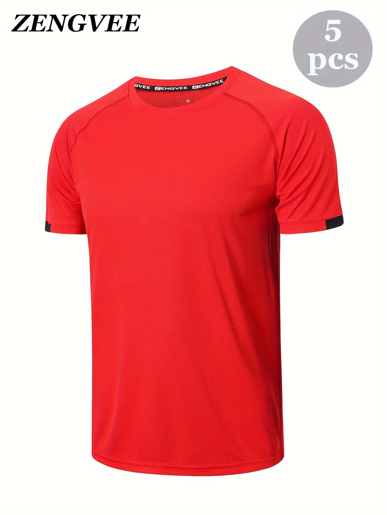 Men's Breathable Essential Crew Neck Fitness T-Shirt
