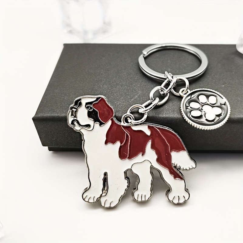 Saint Bernard key chains pet dog bag charm car key ring holder jewelry Dog  Bag Pendant women girls Cute Key chain - AliExpress