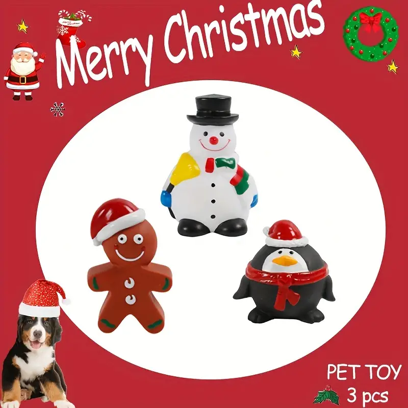 Christmas Gift Pet Squeaky Dog Chew Toy