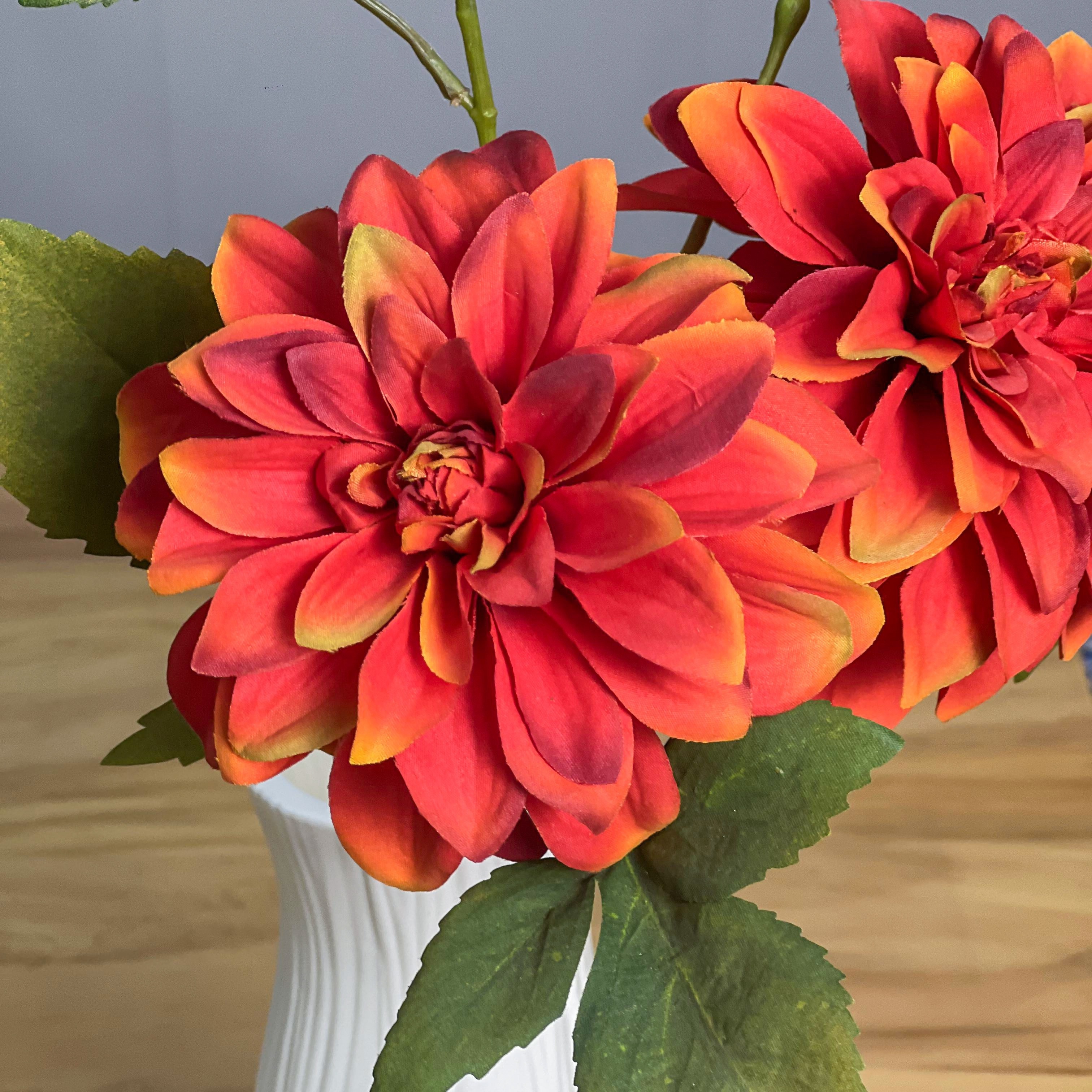 Artificial Dahlia Bouquet Real Touch Fake Flowers Flower - Temu